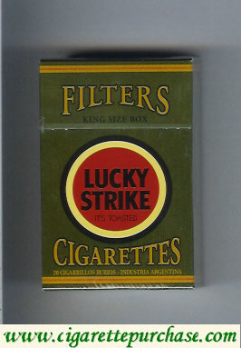Lucky Strike Filter King Size Box green and red cigarettes hard box